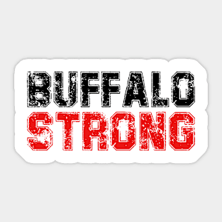 White Buffalo Strong Pray For Buffalo Sticker